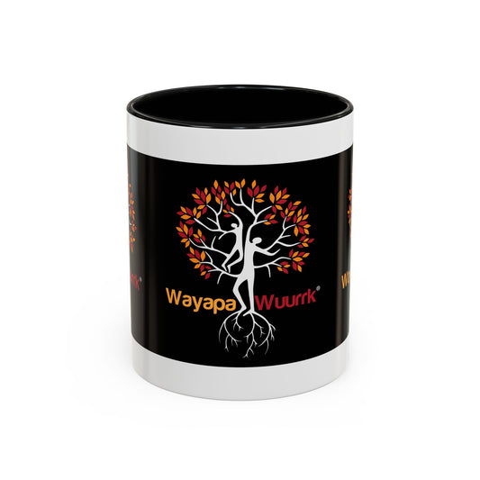 Wayapa Wuurk Accent Coffee Mug, Inspirational Mug, Nature Lover Gift, Eco-Conscious Mug, Mindfulness Coffee Cup