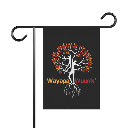 Autumn Garden Banner, Seasonal Yard Decor, Outdoor Flag, Fall Holiday Decoration, Home & Garden Gift, Wayapa Wuurk Design