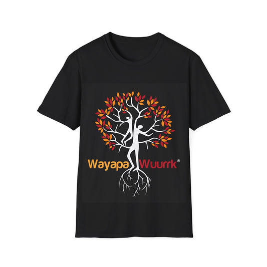 Wayapa Wuurk Tree Design Unisex Softstyle T-Shirt, Nature Lover Tee, Eco-Friendly Apparel, Motivational Gift, Unique Tree Shirt