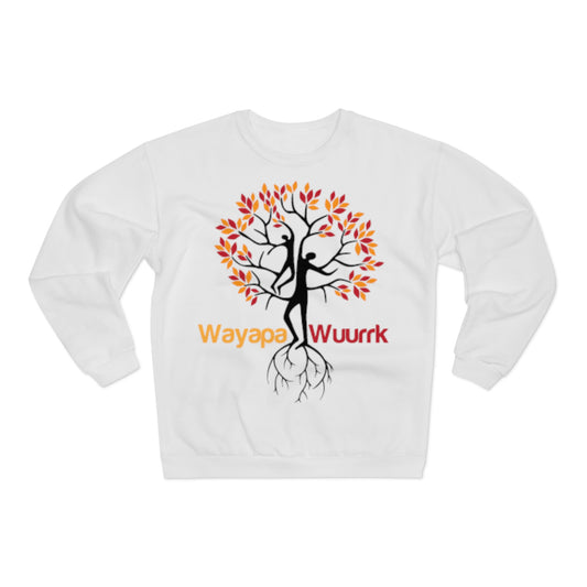 Wayapa Wuurk Tree Unisex Sweatshirt | Cozy Nature-Inspired Pullover | Perfect for Gift Giving, Earth Day, Yoga, Eco-Friendly