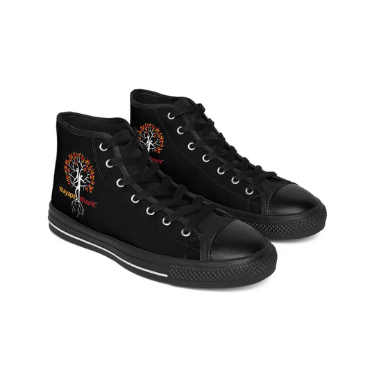 Classic High-Top Sneakers with Tree Design, Stylish Footwear for Men, Trendy Casual Shoes, Gift for Him, Everyday Wear