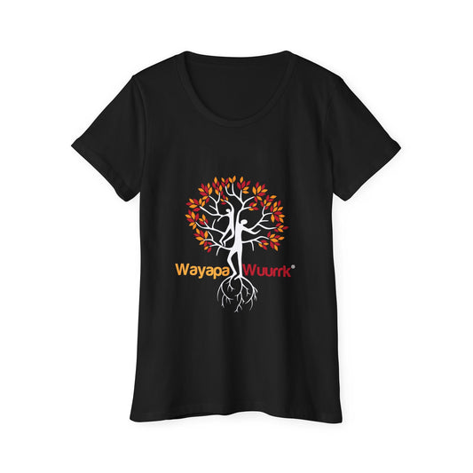 Tree of Life Women's T‑Shirt — 'Wayapa Wuurk' Autumn Roots Organic Tee