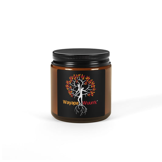 Soy Candle Earthy Sustainability Eco Friendly Amber Jar