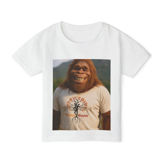 Sasquatch Love Toddler T-Shirt, Cute Kids Tee, Nature Lover Gift, Eco-Friendly T-Shirt, Wildlife Enthusiast Apparel