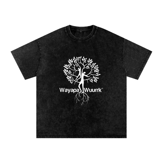 Snow Washed Oversized Cotton T-Shirt